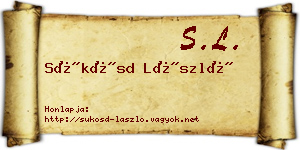 Sükösd László névjegykártya